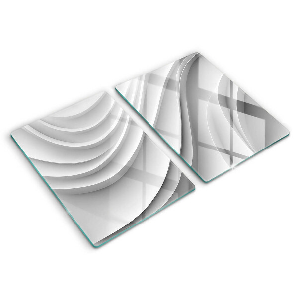 Steklena podloga za rezanje Geometrijske črte