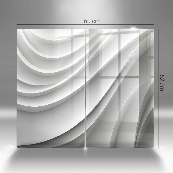 Steklena podloga za rezanje Geometrijske črte