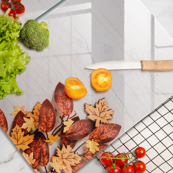 Steklena podloga za rezanje Jesensko listje
