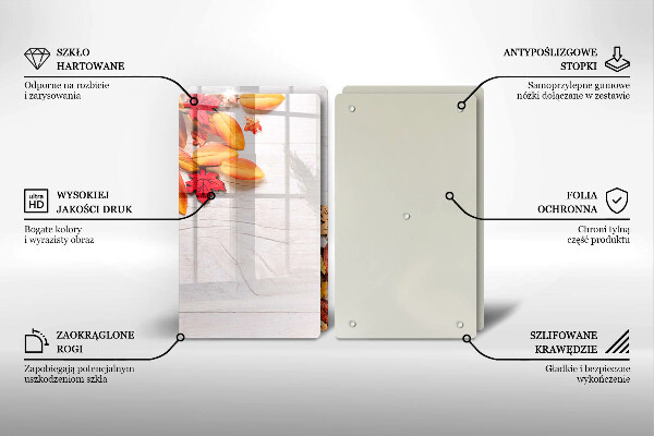 Steklena podloga za rezanje Jesensko listje