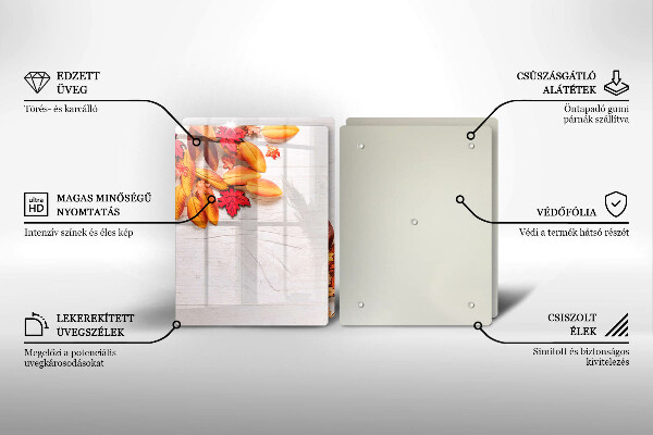 Steklena podloga za rezanje Jesensko listje