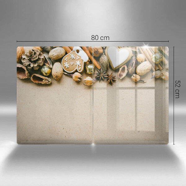 Steklena podloga za rezanje božični okraski