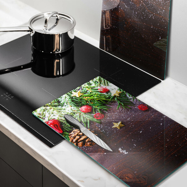 Steklena podloga za rezanje božična dekoracija