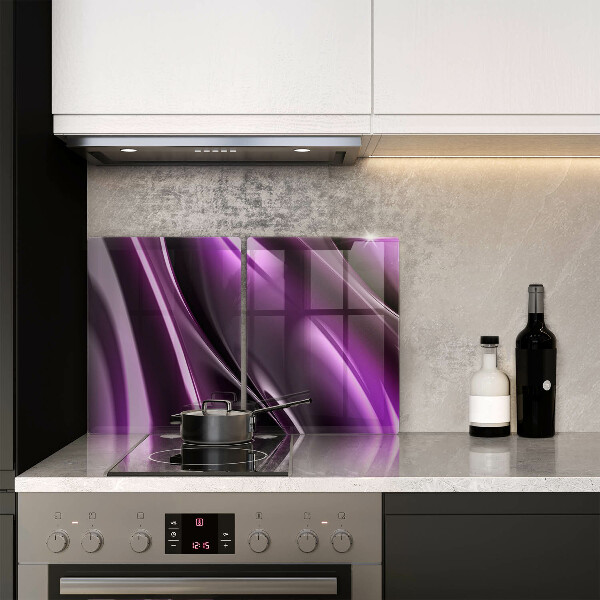 Steklena podloga za rezanje Vijolična abstrakcija