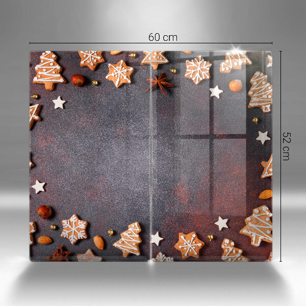 Steklena podloga za rezanje Medenjakov božič