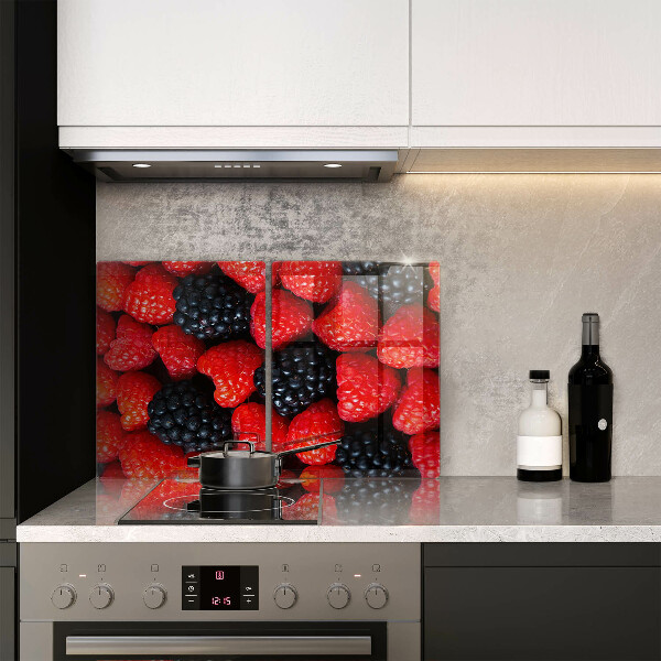 Steklena podloga za rezanje Maline in robide