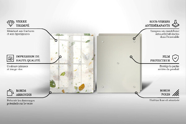 Steklena podloga za rezanje Padajoče listje