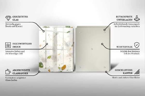 Steklena podloga za rezanje Padajoče listje