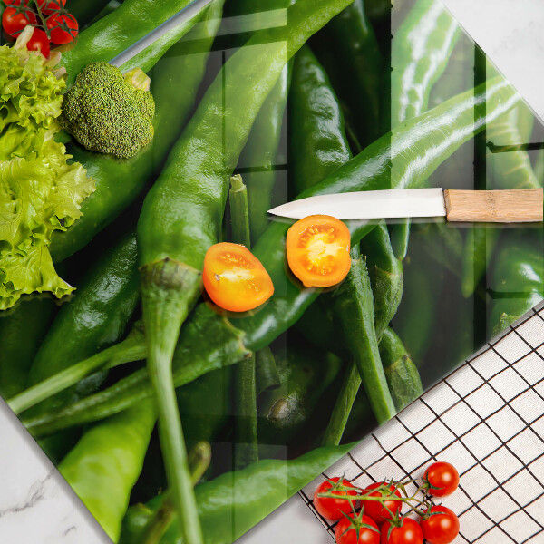 Steklena podloga za rezanje Grahovi stroki