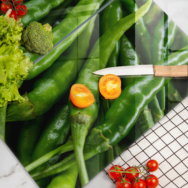 Steklena podloga za rezanje Grahovi stroki