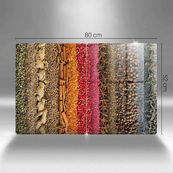 Steklena podloga za rezanje Pisane začimbe