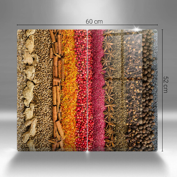 Steklena podloga za rezanje Pisane začimbe