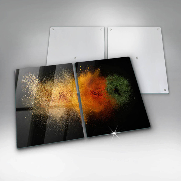 Steklena podloga za rezanje Pisane začimbe