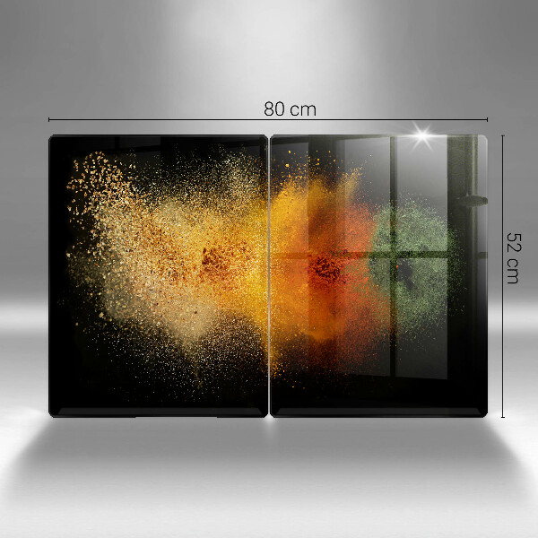 Steklena podloga za rezanje Pisane začimbe