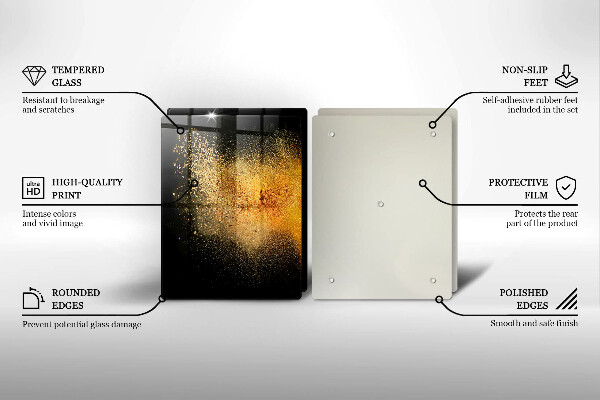 Steklena podloga za rezanje Pisane začimbe