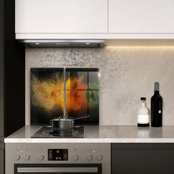 Steklena podloga za rezanje Pisane začimbe