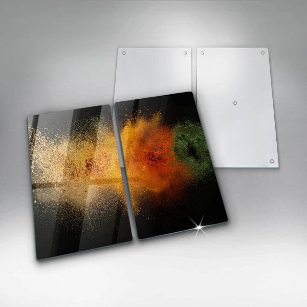 Steklena podloga za rezanje Pisane začimbe