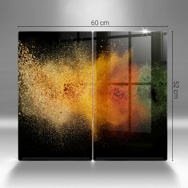 Steklena podloga za rezanje Pisane začimbe