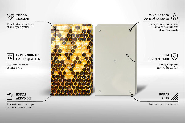Steklena podloga za rezanje satja