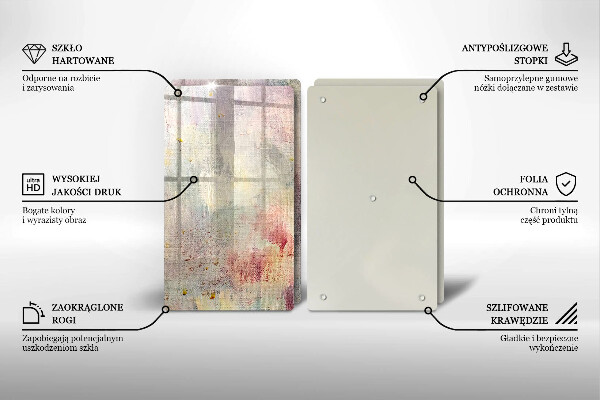 Steklena podloga za rezanje Barva teksture ozadja