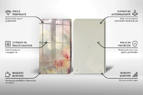 Steklena podloga za rezanje Barva teksture ozadja