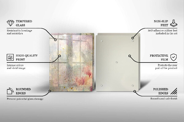 Steklena podloga za rezanje Barva teksture ozadja