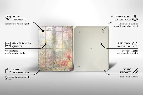 Steklena podloga za rezanje Barva teksture ozadja