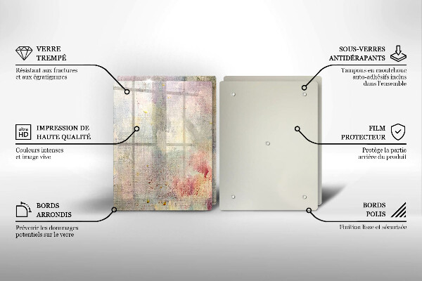 Steklena podloga za rezanje Barva teksture ozadja