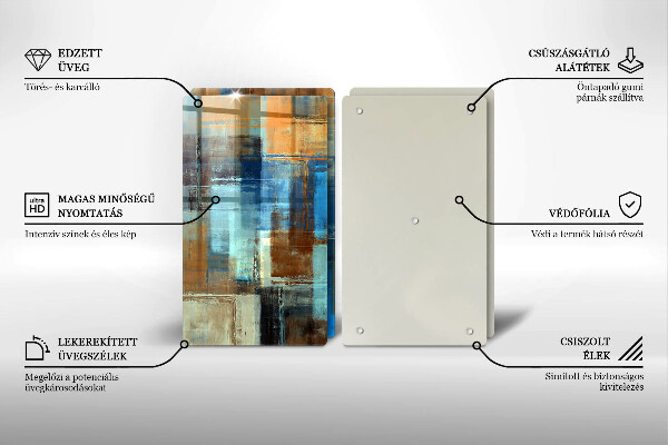 Steklena podloga za rezanje Poslikano ozadje