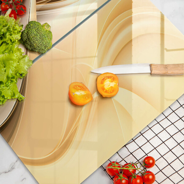 Steklena podloga za rezanje Abstrakcija dima