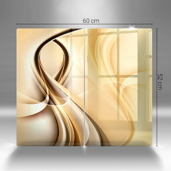 Steklena podloga za rezanje Abstrakcija dima