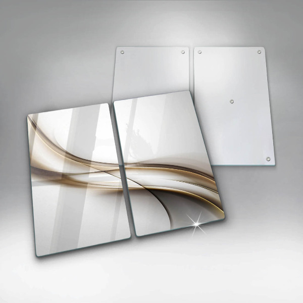 Steklena podloga za rezanje Abstrakcija mehkih linij