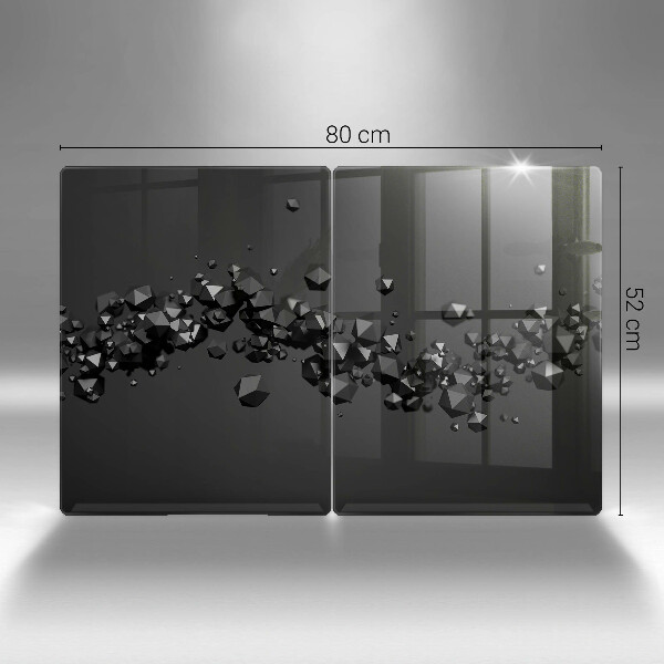 Steklena podloga za rezanje Abstrakcija 3D oblik