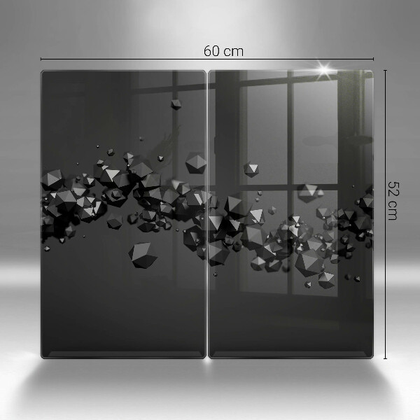 Steklena podloga za rezanje Abstrakcija 3D oblik