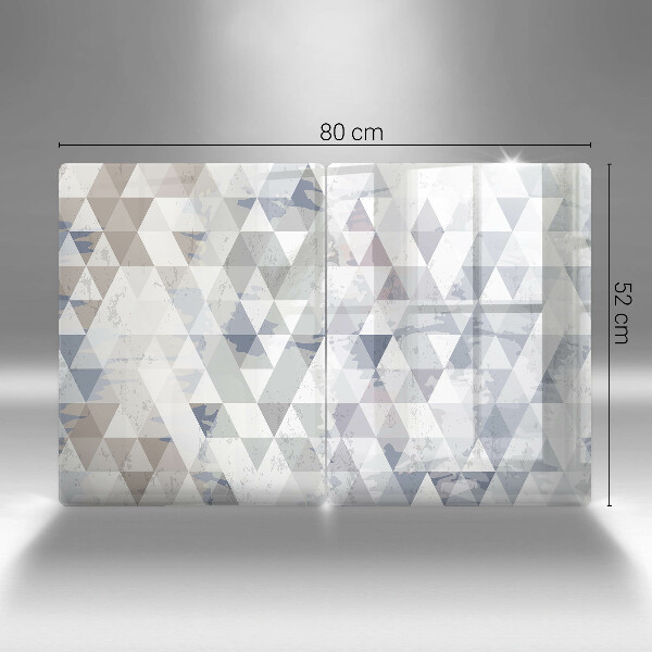 Steklena podloga za rezanje Vzorec trikotnikov