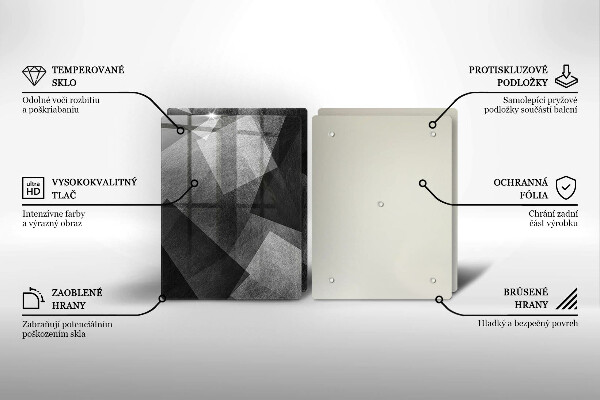 Steklena podloga za rezanje Geometrijska abstrakcija