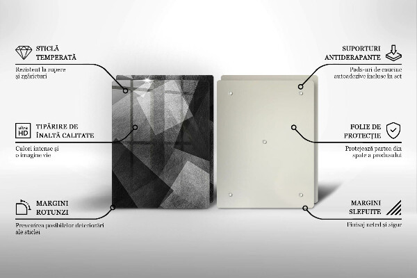 Steklena podloga za rezanje Geometrijska abstrakcija