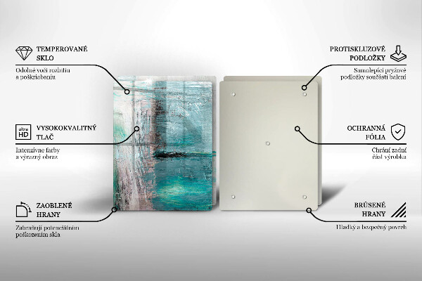 Steklena podloga za rezanje Pobarvaj abstrakcijsko ozadje