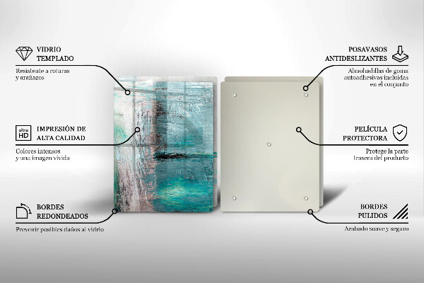 Steklena podloga za rezanje Pobarvaj abstrakcijsko ozadje