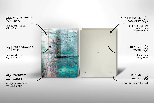 Steklena podloga za rezanje Pobarvaj abstrakcijsko ozadje