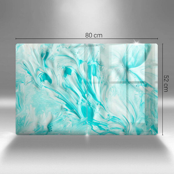 Steklena podloga za rezanje Abstraktne barve