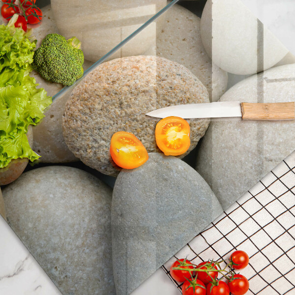 Steklena podloga za rezanje Vzorec ovalnih kamnov