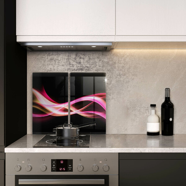 Steklena podloga za rezanje Abstraktni neonski dim