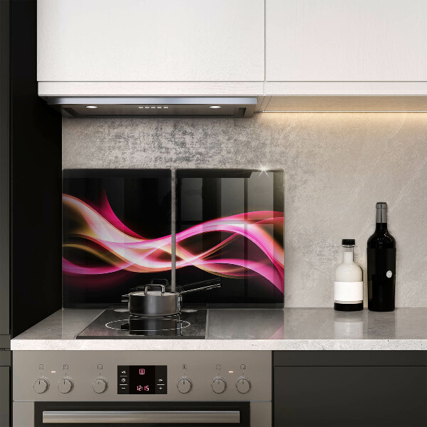 Steklena podloga za rezanje Abstraktni neonski dim