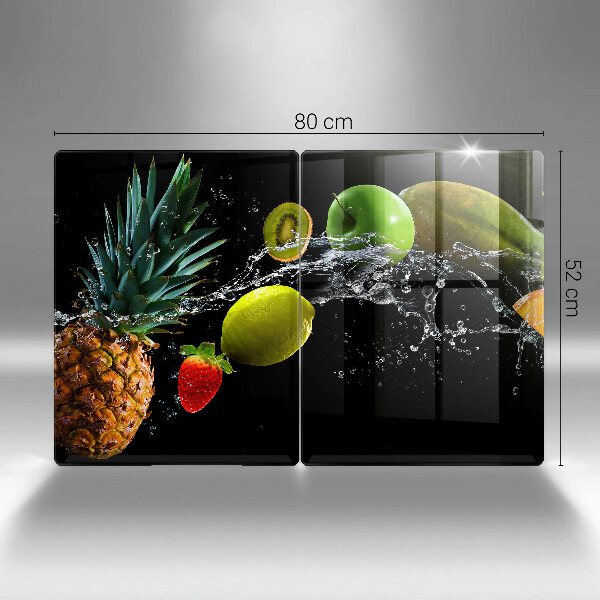 Steklena podloga za rezanje Sadje v vodi