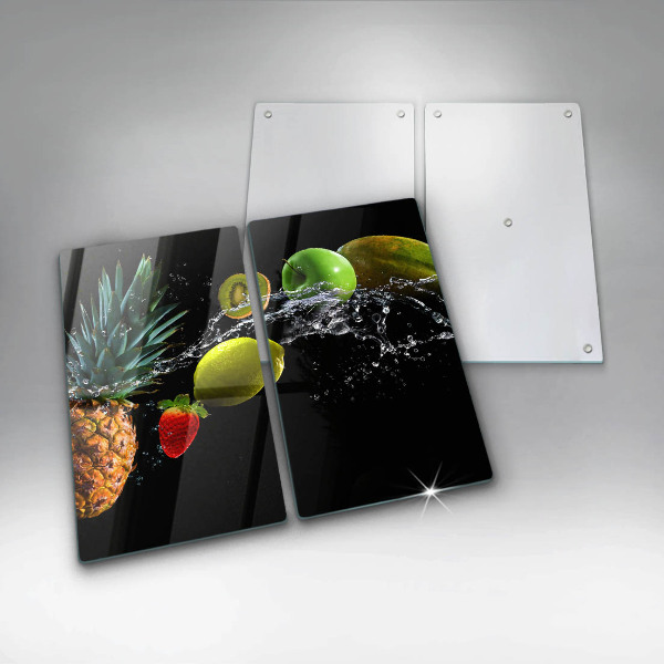 Steklena podloga za rezanje Sadje v vodi