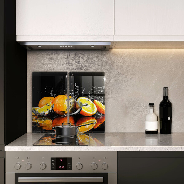 Steklena podloga za rezanje Sočno oranžno sadje