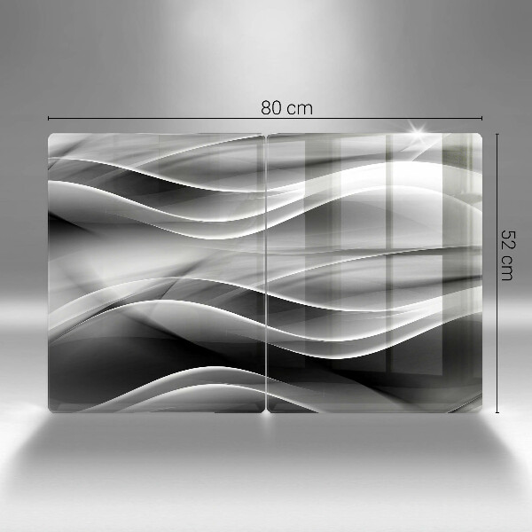 Steklena podloga za rezanje Abstrakcija nežne linije