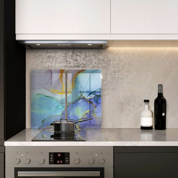 Steklena podloga za rezanje Razpokan zlati kamen