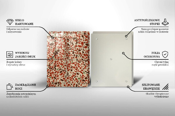 Steklena podloga za rezanje Fina kamenina